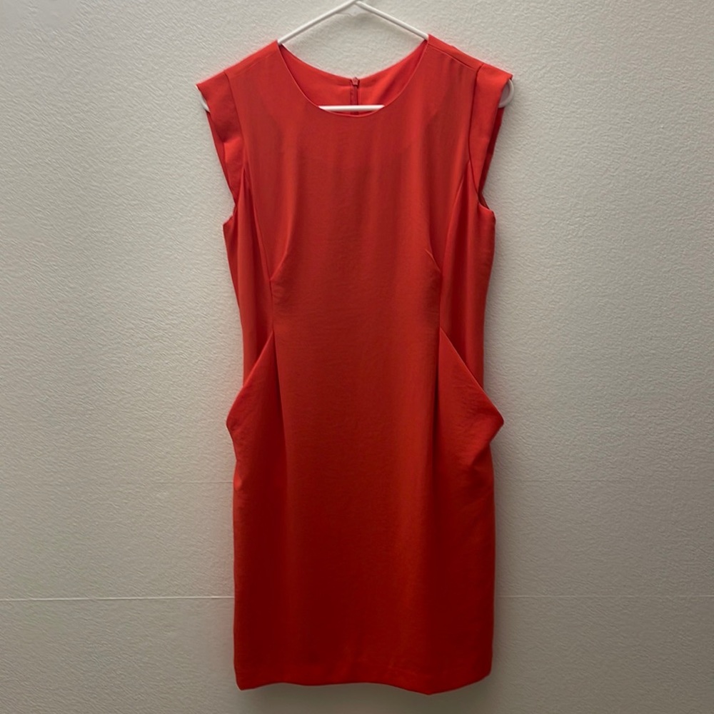 Korea orange red mini dress size medium